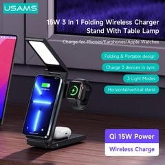 Đế sạc không dây USAMS CD181 15W 3in1