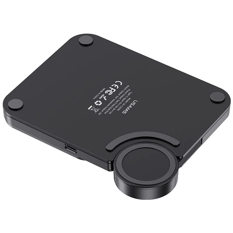 Đế Sạc Không Dây 3IN1 USAMS CD190 15W Cho iPhone, iWatch, AirPods