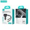 Tẩu Sạc Dành Cho Ô Tô USAMS CC219 C41 PD 30W (with Type-C / 8-Pin Cable)
