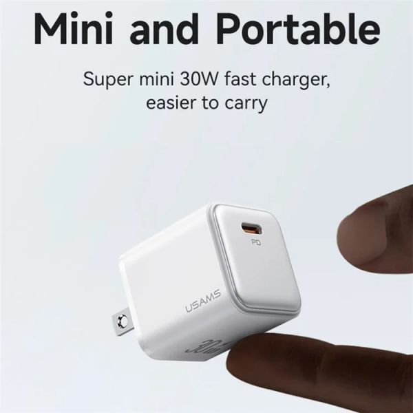 Củ Sạc Nhanh Mạ Điện USAMS CC187 X-ron Series PD 30W