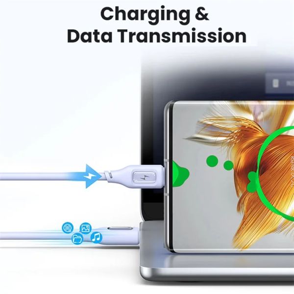 Cáp Sạc USAMS SJ619 USB to Type-C 3A Cord Epoxy Shell Silicone