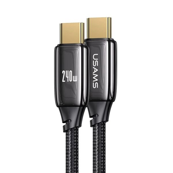 Cáp Sạc USAMS SJ580 | SJ581 U82 C To C 240W PD3.1 Zinc Alloy Data Transmission Cord