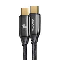 Cáp Sạc USAMS SJ580 | SJ581 U82 C To C 240W PD3.1 Zinc Alloy Data Transmission Cord
