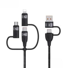 Cáp Sạc Đa Năng USAMS SJ645 | SJ646 U85 6 in 1 PD 100W Aluminium Alloy Data Cord