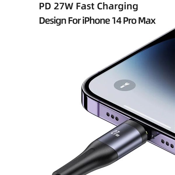 Cáp Sạc Đa Năng USAMS SJ600 U83 3-in-1 Transparent Digital Display PD