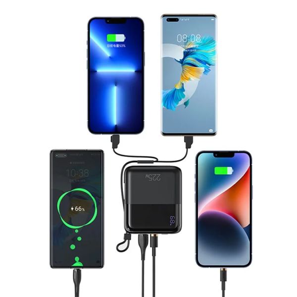 Pin Dự Phòng USAMS CD186 PB69 20W Mini Digital Display 10000mAh