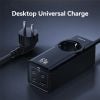 Bộ Sạc Nhanh Tích Hợp Dây Nguồn Nối Dài USAMS CC225 67W 4-port Fast Charging Adapter 3 Type-C+1 USB 2200W