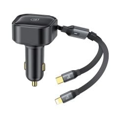Tẩu Sạc Dành Cho Ô Tô USAMS CC219 C41 PD 30W (with Type-C / 8-Pin Cable)