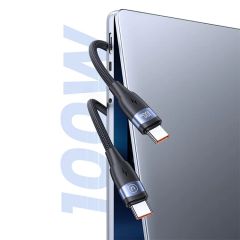 Cáp sạc USAMS SJ632 | SJ633 U85 Type-C to Type-C Braided Cable PD 100W