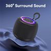 Loa Bluetooth Di Động Mini USAMS YX014 (Bluetooth v5.3, 1200mAh, Subwoofer, with Colorful Light, 360° Surround Sound)