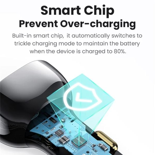 Tẩu Sạc Dành Cho Ô Tô USAMS CC192 C37 60W (Type-C + USB, with Type-C Cable 30W)