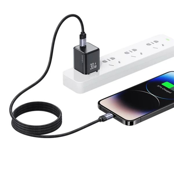 Cáp Sạc USAMS Rui Series SJ705 Type-C to iP 30W Magnetic Charging Cable 1m