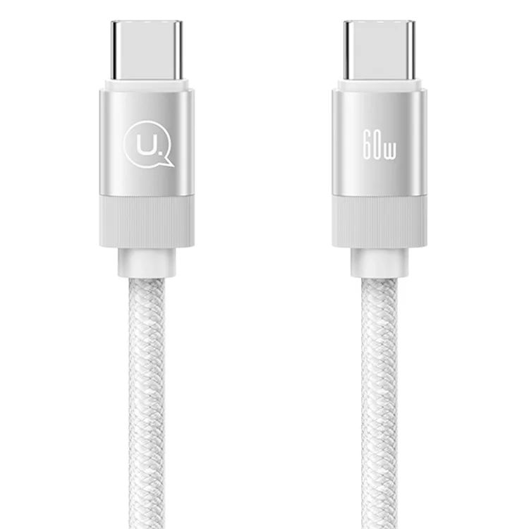 Cáp Sạc USAMS Rui Series SJ704 Type-C To Type-C 60W Magnetic Charging Cable 1m
