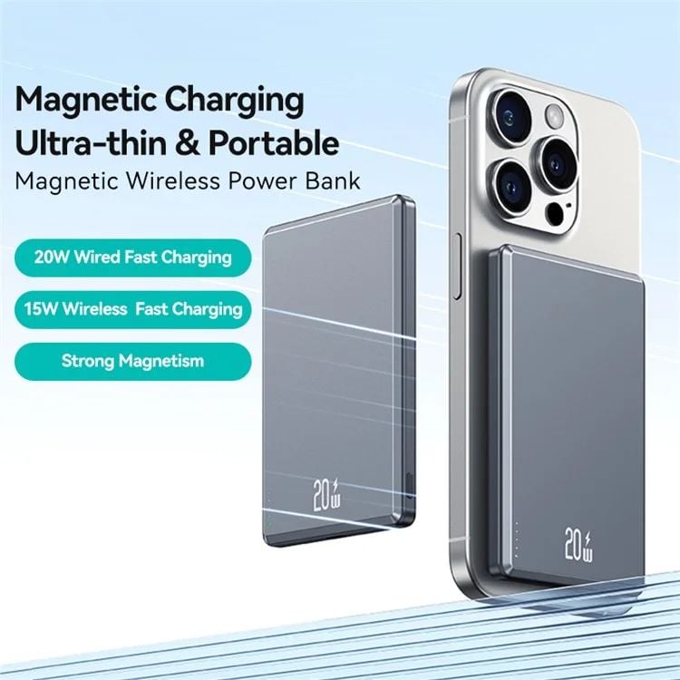 Pin Dự Phòng Không Dây Nam Châm USAMS CD220 PB73 5000mAh 20W