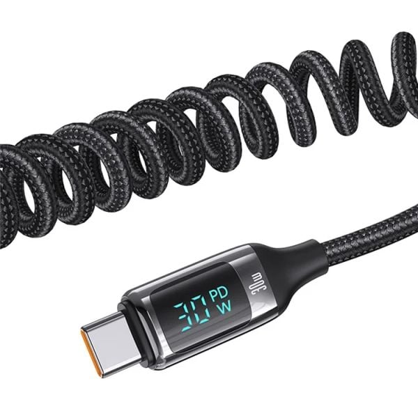 Tẩu Sạc Dành Cho Ô Tô USAMS CC192 C37 60W (Type-C + USB, with Type-C Cable 30W)