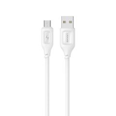 Cáp Sạc USAMS SJ620 USB to Micro USB 2A Silicone with Epoxy Shell