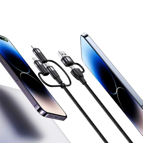 Cáp Sạc Đa Năng USAMS SJ645 | SJ646 U85 6 in 1 PD 100W Aluminium Alloy Data Cord