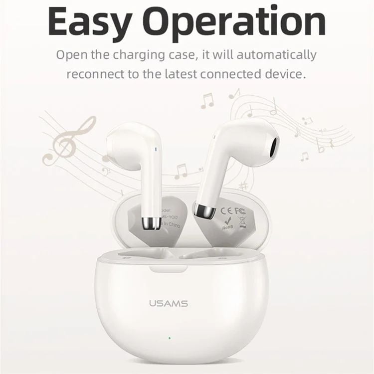 Tai Nghe Không Dây TWS USAMS YO17 BE (Bluetooth v5.3, 7H, 400mAh)