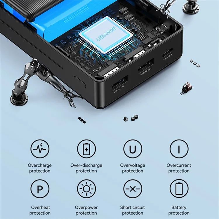 Pin Dự Phòng USAMS CD206 PB71 20000mAh 10W (Dual USB)