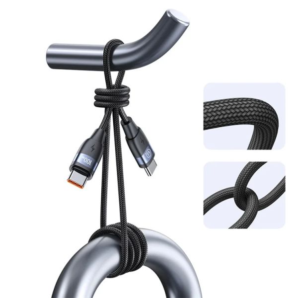 Cáp sạc USAMS SJ632 | SJ633 U85 Type-C to Type-C Braided Cable PD 100W