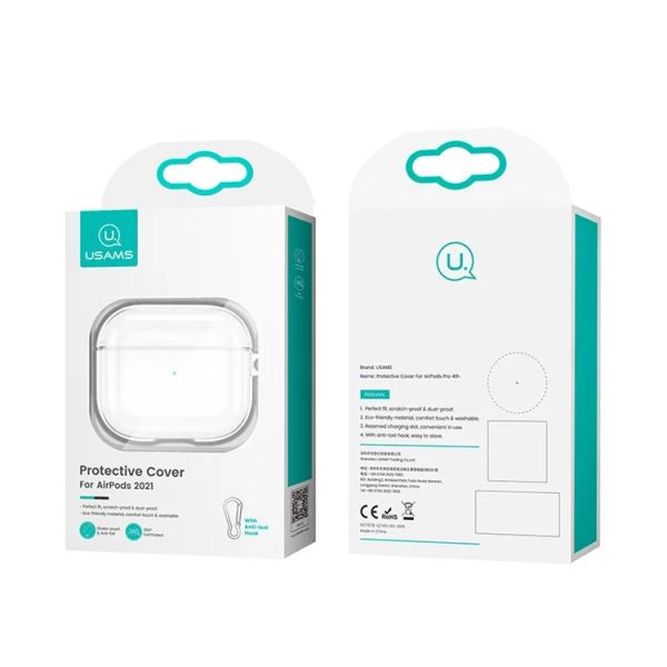 Ốp Tai Nghe USAMS BH740 for Apple AirPods 3 (Transparent TPU)