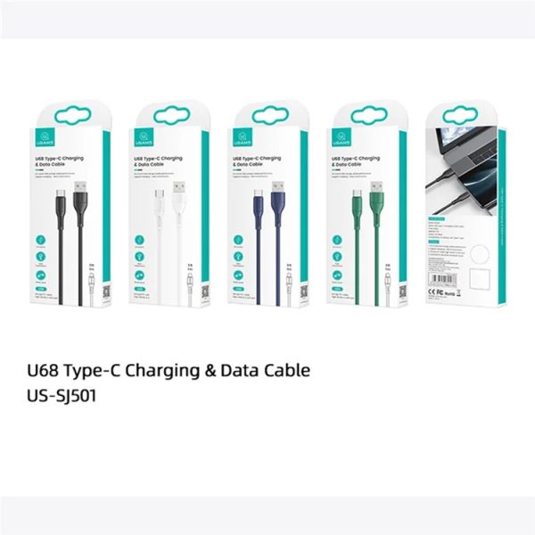 Cáp Sạc USAMS SJ501 U68 1m Type-C Fast Charging Mobile Phone Charger Data Cord