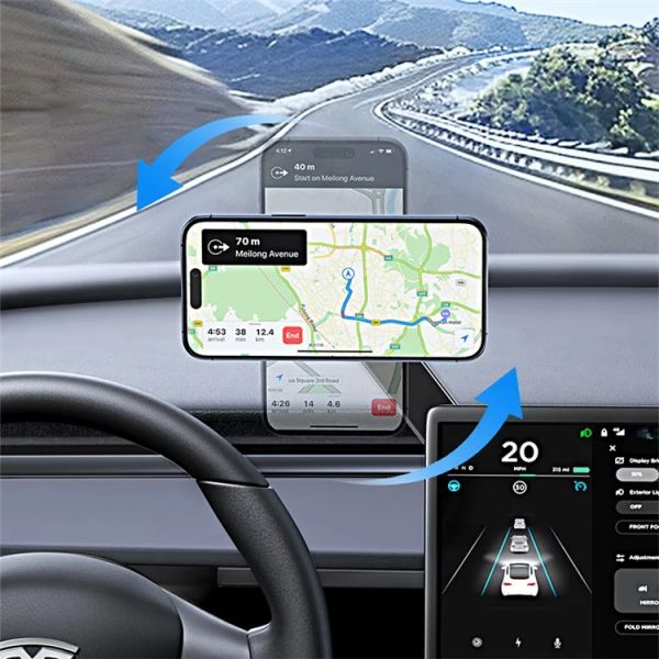 Giá Đỡ Điện Thoại Nam Châm Trên Ô Tô USAMS ZJ079 (Xoay 180°)