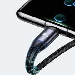 Cáp Sạc Đa Năng USAMS SJ600 U83 3-in-1 Transparent Digital Display PD
