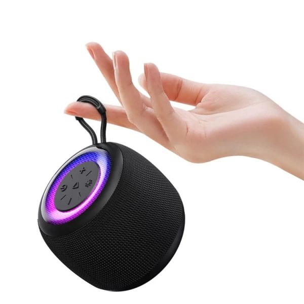 Loa Bluetooth Di Động Mini USAMS YX014 (Bluetooth v5.3, 1200mAh, Subwoofer, with Colorful Light, 360° Surround Sound)