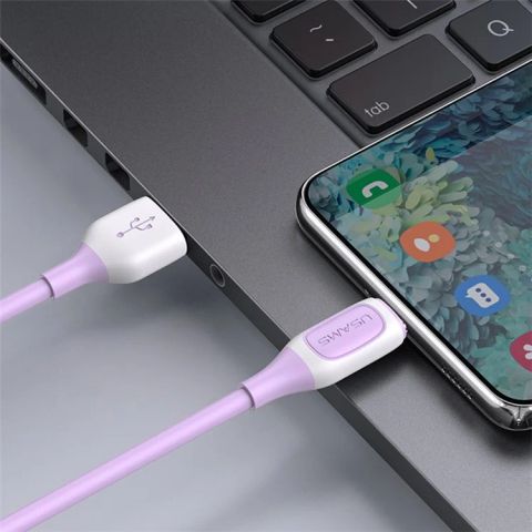 Cáp Sạc USAMS SJ596 Type-C 3A Bicolor Soft PVC Jelly Series