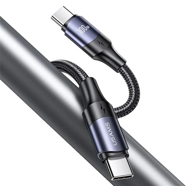 Cáp Sạc USAMS SJ524 | SJ525 | SJ526 U71 Aluminum Alloy Type-C To Type-C 100W