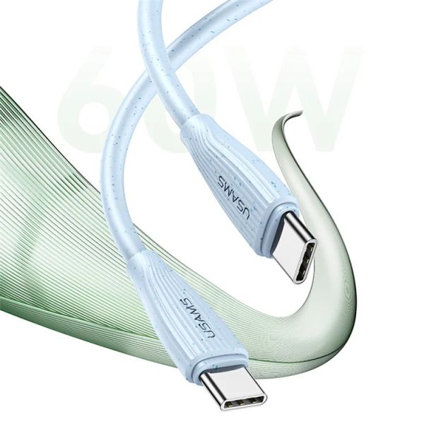 Cáp Sạc Nhanh Type C USAMS SJ716 Green Series 1m 60W