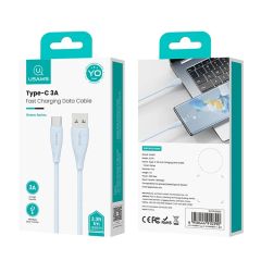 Cáp Sạc Nhanh Truyền Dữ Liệu USAMS SJ714 Green Series 1m USB to Type-C Cable 3A