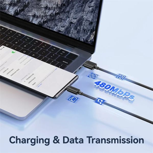 Cáp Sạc USAMS SJ688 | SJ693 | SJ698 KY Series USB to Type-C Striped Data Cord 2m