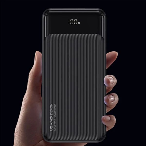 Pin Dự Phòng USAMS CD202 XY Series 30000mAh 10W (2*USB + 1*Type-C, with Digital Display)