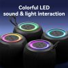 Loa Bluetooth Di Động Mini USAMS YX014 (Bluetooth v5.3, 1200mAh, Subwoofer, with Colorful Light, 360° Surround Sound)