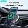 Giá Đỡ Điện Thoại MagSafe Kiêm Sạc Không Dây 15W USAMS CD222 JC Series (5W/7.5W/10W/15W, Gắn Cửa Gió)