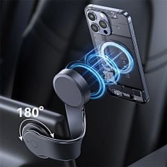 Giá Đỡ Điện Thoại Nam Châm Trên Ô Tô USAMS ZJ079 (Xoay 180°)
