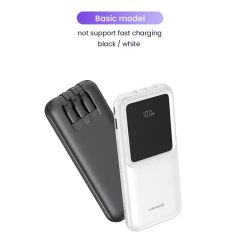 Pin Dự Phòng USAMS CD194 10000mAh 10W (Dual-Port, Digital Display, with M+L+C Built-in Cables)