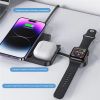 Đế Sạc Không Dây 3IN1 USAMS CD190 15W Cho iPhone, iWatch, AirPods