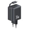 Bộ Sạc Nhanh Kèm Cáp Sạc Dây Rút USAMS CC241 30W Type-C Charger GaN PD3.0+QC3.0