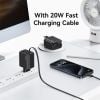 Bộ Sạc Nhanh Tích Hợp Cáp Dây Rút USAMS CC233 20W GaN Charger PD3.0+QC3.0
