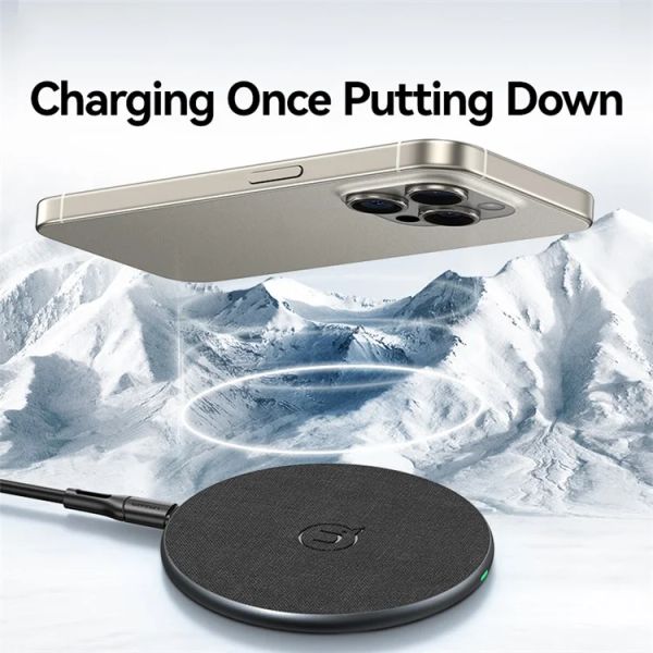 Đế Sạc Không Dây USAMS CD223 15W Ultra Slim Wireless Charging Pad