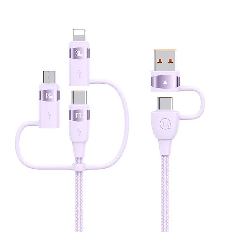 Cáp Sạc Đa Năng USAMS SJ645 | SJ646 U85 6 in 1 PD 100W Aluminium Alloy Data Cord