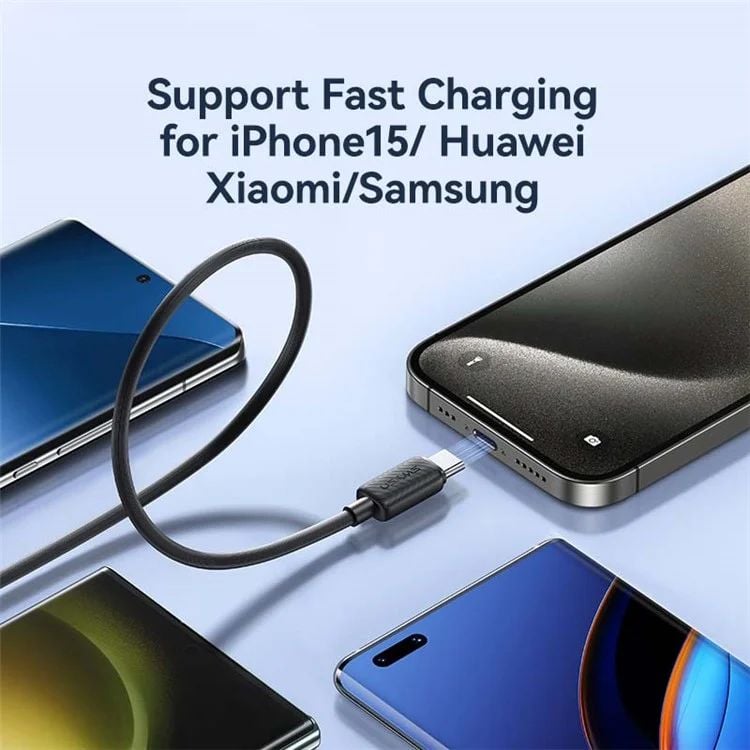 Cáp Sạc USAMS SJ691 | SJ696 | SJ701 Type-C to Type-C 60W Charger Cord 2m