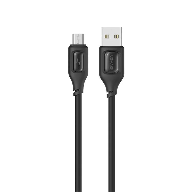 Cáp Sạc USAMS SJ620 USB to Micro USB 2A Silicone with Epoxy Shell