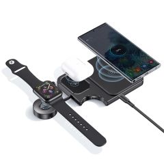 Đế Sạc Không Dây USAMS CD190 3-in-1 15W Lightweight Charging Pad