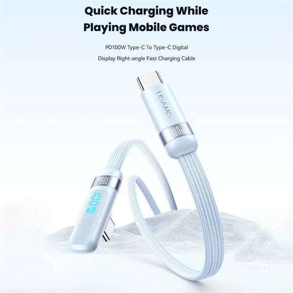 Cáp Sạc USAMS SJ653 Wind Series Type-C To Type-C Fast Charging PD 100W