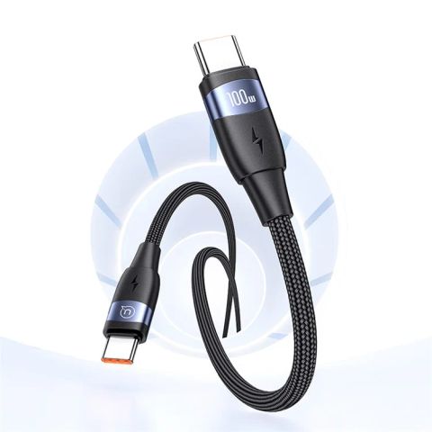Cáp sạc USAMS SJ632 | SJ633 U85 Type-C to Type-C Braided Cable PD 100W