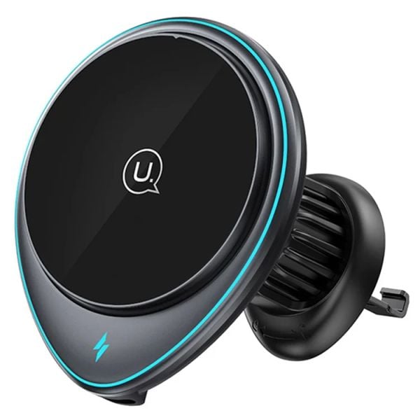 Giá Đỡ Điện Thoại MagSafe Kiêm Sạc Không Dây 15W USAMS CD222 JC Series (5W/7.5W/10W/15W, Gắn Cửa Gió)